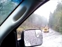 Off highway unloaded logging truck Off highway unloaded logging truck