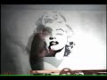Wall painting Marilyn Monroe