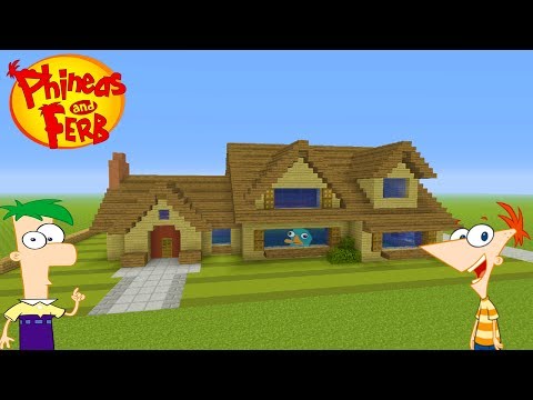 Minecraft Tutorial: How To Make Phineas And Ferbs House "Phineas And Ferb"
