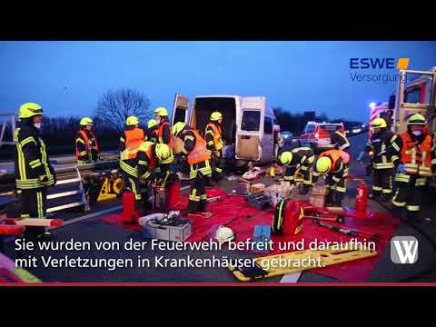 Idstein: Drei Verletzte bei Unfall auf A3