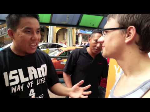 shahadah - During Street Dakwah in Kuala Lumpur on 24th January 2013, an American embraced Islam during his visit to Malaysia. A new born baby again for him. Welcome to...