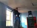 My friend Jasper doing diablo tricks ontop of a stack of chairs