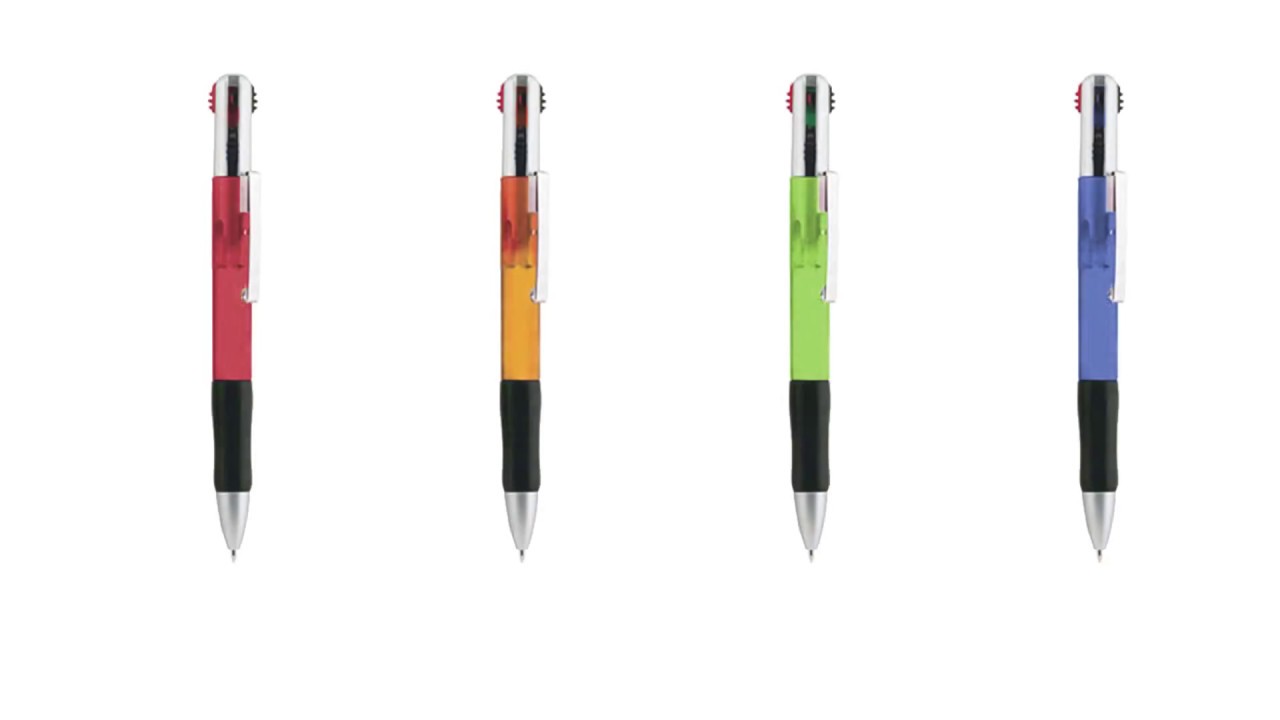 Boligrafo con 4 colores personalizado