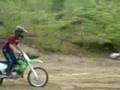 hitting a jump on kx100