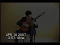 the cuban- mexican clasiccal guitar player manuel espin�s in your home. playing the bagatelle number one by william walton.