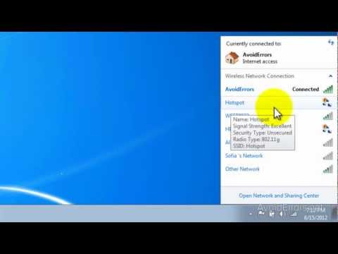 how to hotspot wifi windows 7
