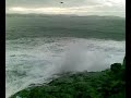 Oleaje en la costa de Oleiros