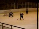 Penalty shot by Haninge Hockeys Robin Jernstr�m