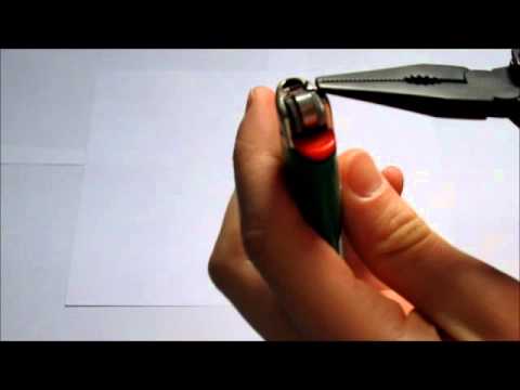 how to take the safety off a lighter