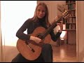 Limosna Barrios  (tremolo)  Ioana Gandrabur guitarist