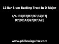 12 Bar Blues Backing Track In D Major