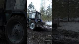 трелюем лес на лесопеде
