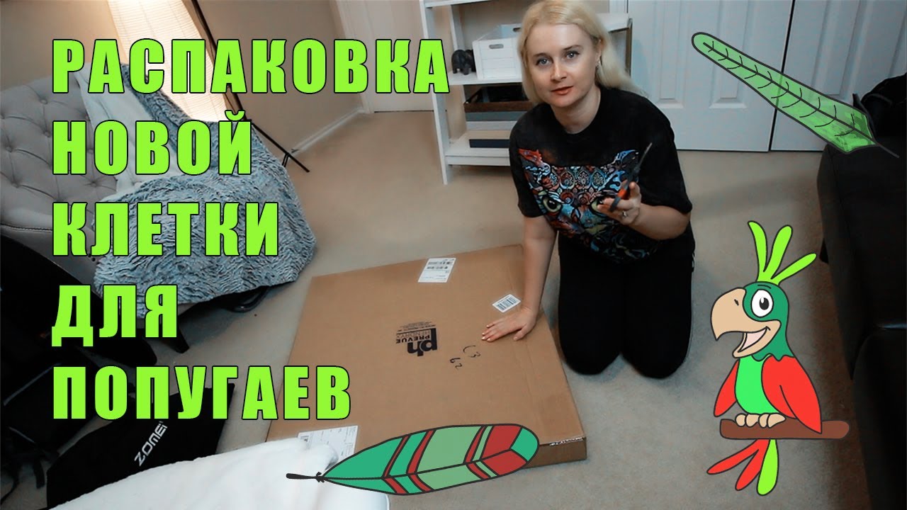 ЛУЧШАЯ КЛЕТКА ДЛЯ ВОЛНИСТЫХ ПОПУГАЕВ НЕРАЗЛУЧНИКОВ И КОРЕЛЛ | РАСПАКОВКА