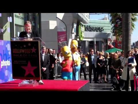 Matt Groening Walk of Fame Ceremony