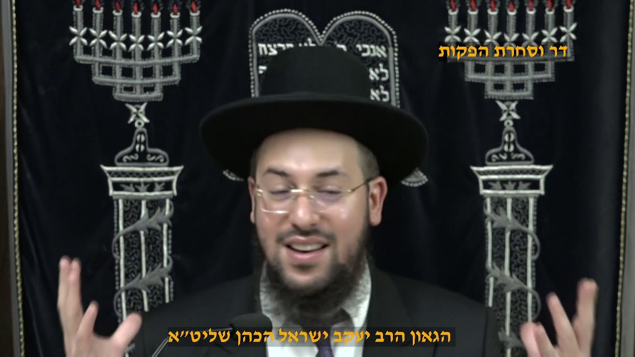 להנצל מן המים הרעים ולזכות לאריכות ימים הגאון הרב יעקב ישראל הכהן שליט"א פרשת חוקת תשפ"ה