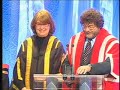 Canadian astronaut Robert Thirsk receives an honorary degree in space
