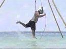 DeepSeaDv - Bamboo tripod suspension on the sandbar off of Holiday isle in the Fla. Keys.