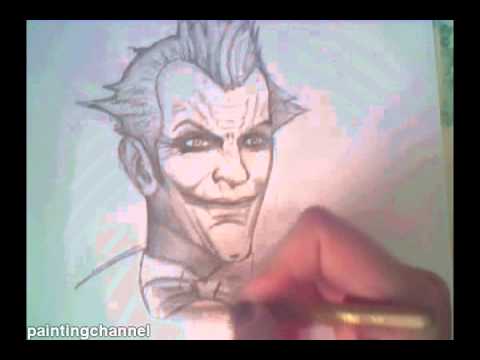 how to draw batman v.s joker