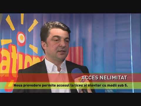Ar putea fi permis, în curând, accesul la liceu al elevilor cu medii sub 5