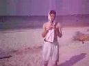 At the beach.