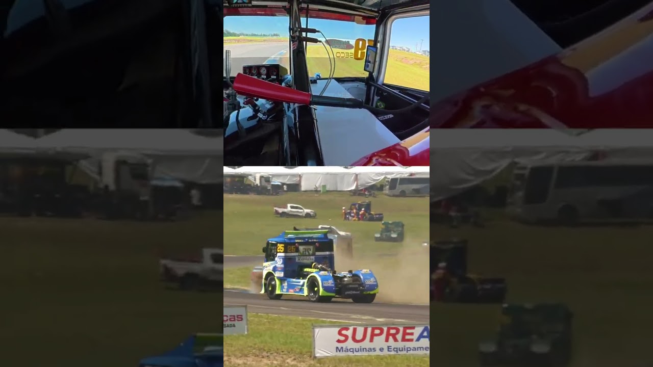 Onboard de @seco2.7 no momento em que sai da pista e roda, enquanto @daril_amaral25  executa a ultra