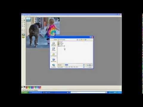 how to crop a photo in paint in xp