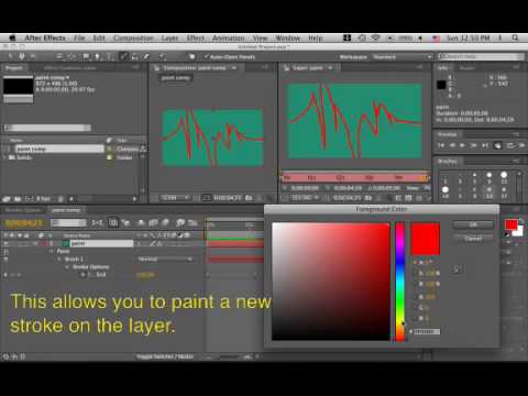 how to use paint in ae
