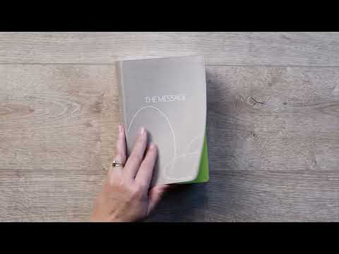 The Message Student Devotional Bible| Leather-Look/Stone Gray | Eugene H. Peterson