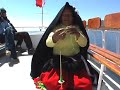 lumière video: spinning yarn on lago titicaca