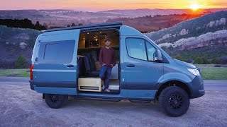 Go-Anywhere 4x4 MWB Mercedes Sprinter Van Conversion SEATS & SLEEPS 3 | High-Tech Adventure Camper by Nate Murphy