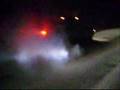 kruzan doing a burnout
