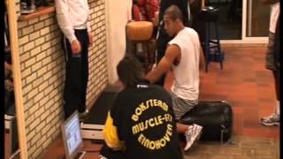 Jose Aldo and Johnnie Eduardo [UFC Fighters] test mount position punch impact on the D.B.T.A