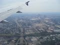 Landing by jetplane in Columbus, Ohio