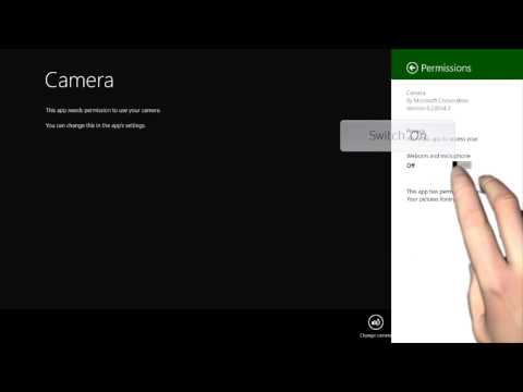 how to on camera in windows 8