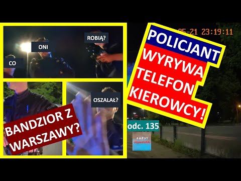 POLICJANT WYRYWA TELEFON KIEROWCY NISZCZĄC JEGO WŁASNOŚĆ, WYPIERA SIĘ, ALE WSZYSTKO SIĘ NAGRAŁO