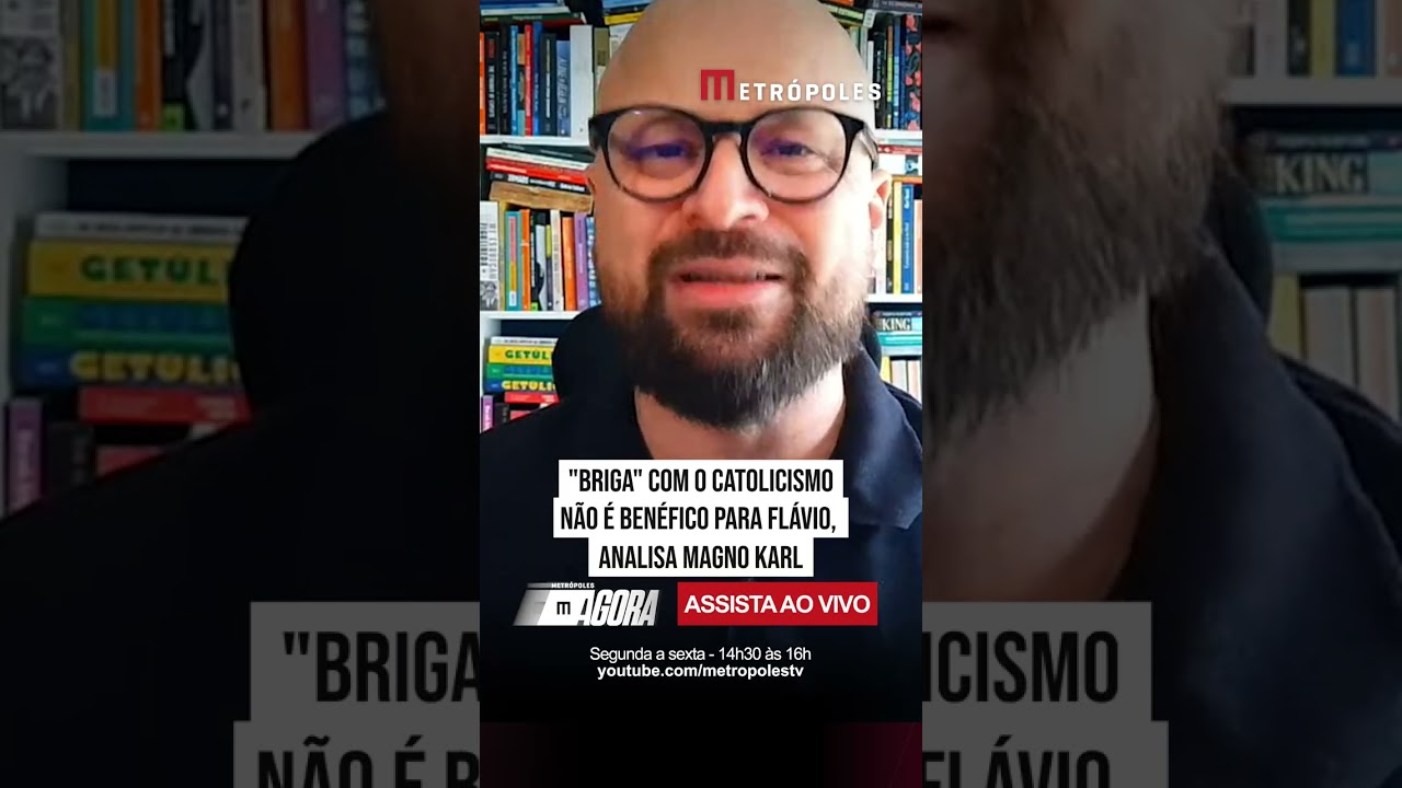 "Briga" com o catolicismo não é benéfico para Flávio, analisa Magno Karl