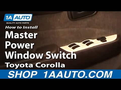 How To Install Replace Master Power Window Switch Toyota Corolla 93-96 1AAuto.com