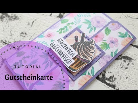 Tipp: Gutscheinkarte selber basteln / Tutorial