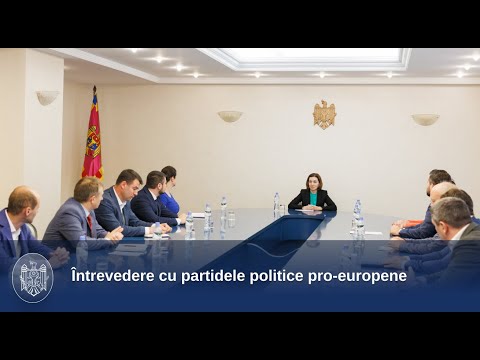 Agenda europeană a Republicii Moldova discutată de șefa statului și mai multe partide politice