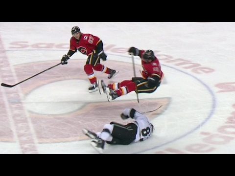 Video: Doughty ducks out of the way of huge Tkachuk hit
