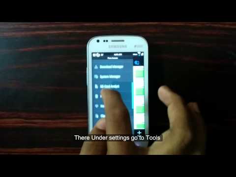 how to connect samsung s'duos with laptop