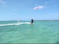 A dog who loves kiteboarding