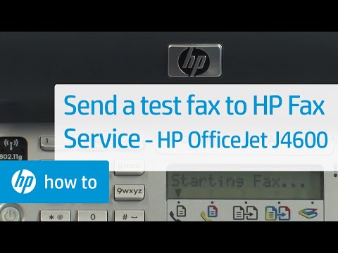 how to test hp fax