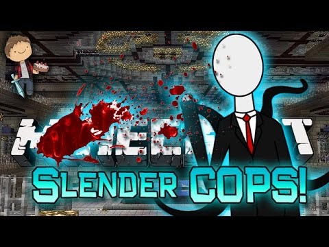 Minecraft: Modded Cops n' Robbers! w/Mitch & Friends - Slender Horror Mods!