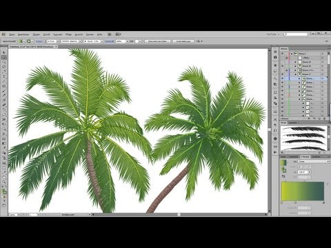 how to draw a palm tree