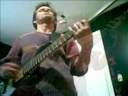 trying to play fancy bass.  chops pretty much gone!!