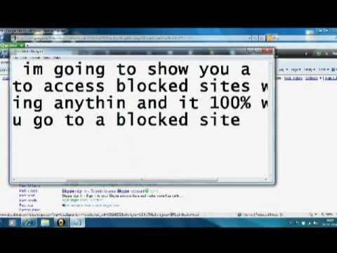 how to open blocked sites