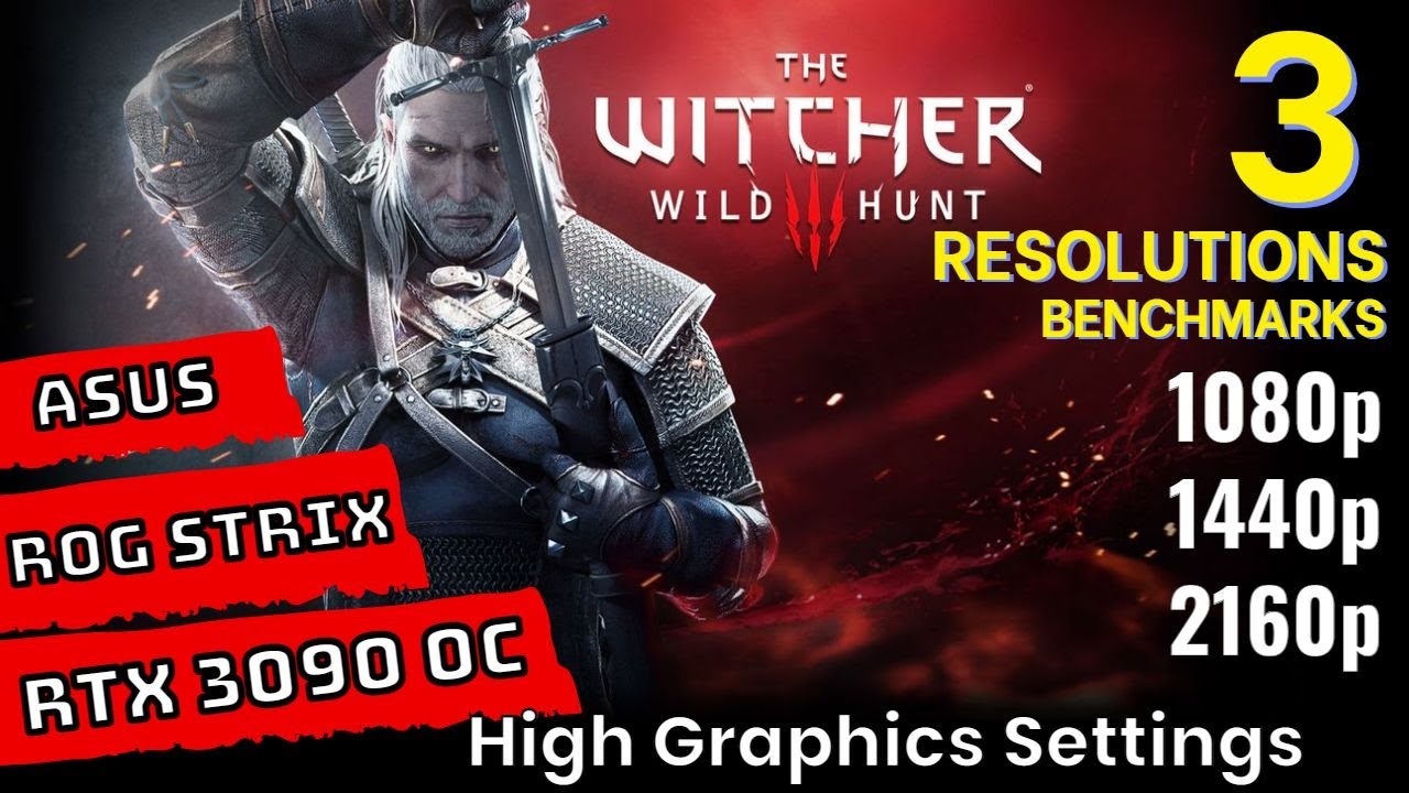 The Witcher 3 RTX 3090 Benchmarks at | 1080p | 1440p | 4K | [ASUS ROG STRIX RTX 3090 OC]