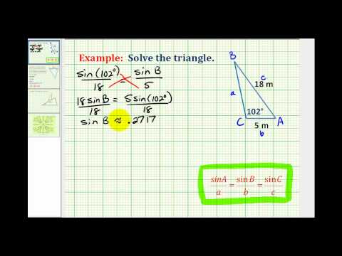 how to use the law of sines
