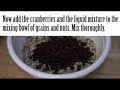 Cranberry Granola Power Bars